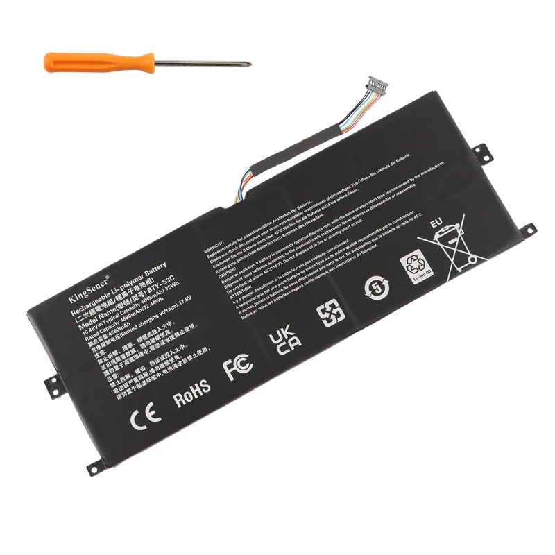 MSI Prestige 13 AI Evo Replacement Battery BTY-S3C 15.48V 75Wh For A1MG A2VMG A2HMG A12M A13M Series Laptop