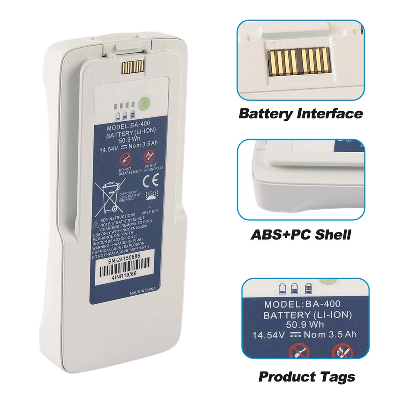 BA-400 Rechargeable Li-ion Battery For Inogen One G4 Oxygen Machine | 90% New