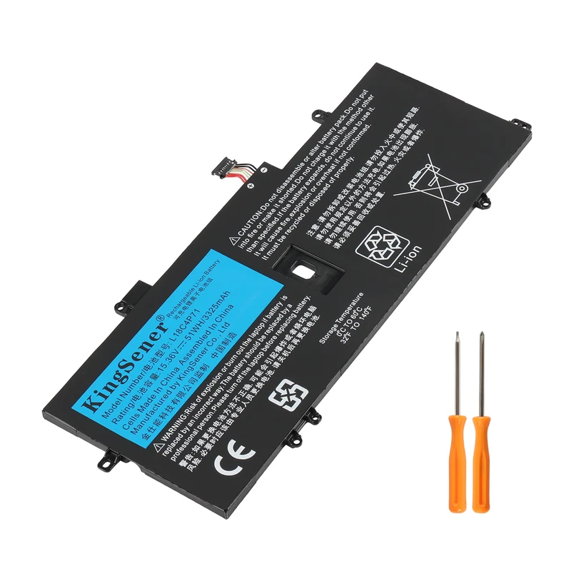 ThinkPad X1 Yoga 2-in-1 Convertible Laptop Battery L18C4P71 Compatible With Lenovo X1 Carbon 15.4V 51Wh