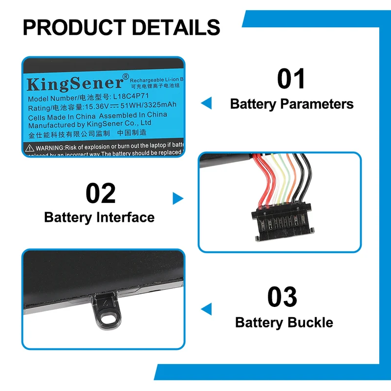 L18C4P71 Battery For Lenovo ThinkPad X1 Carbon 7th 8th Gen Series 5B10W13930 02DL005
