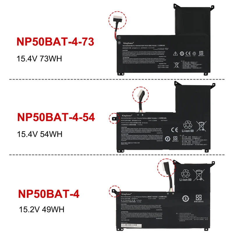 NP50BAT-4-73 4ICP8/60/57 Laptop Battery For CLEVO X15AT X17AT 2023 Series | KingSener