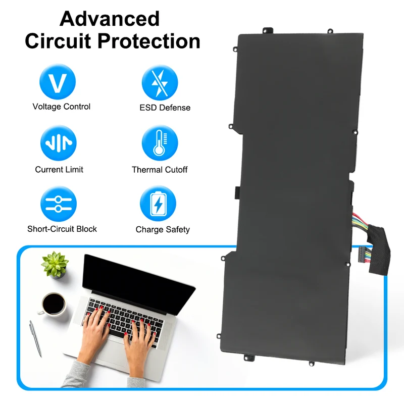 C4K9V Y9N00 Ultrabook Battery For Dell XPS 12 XPS 13 Series L221X L321X 9Q23 9333 7.4V 55Wh
