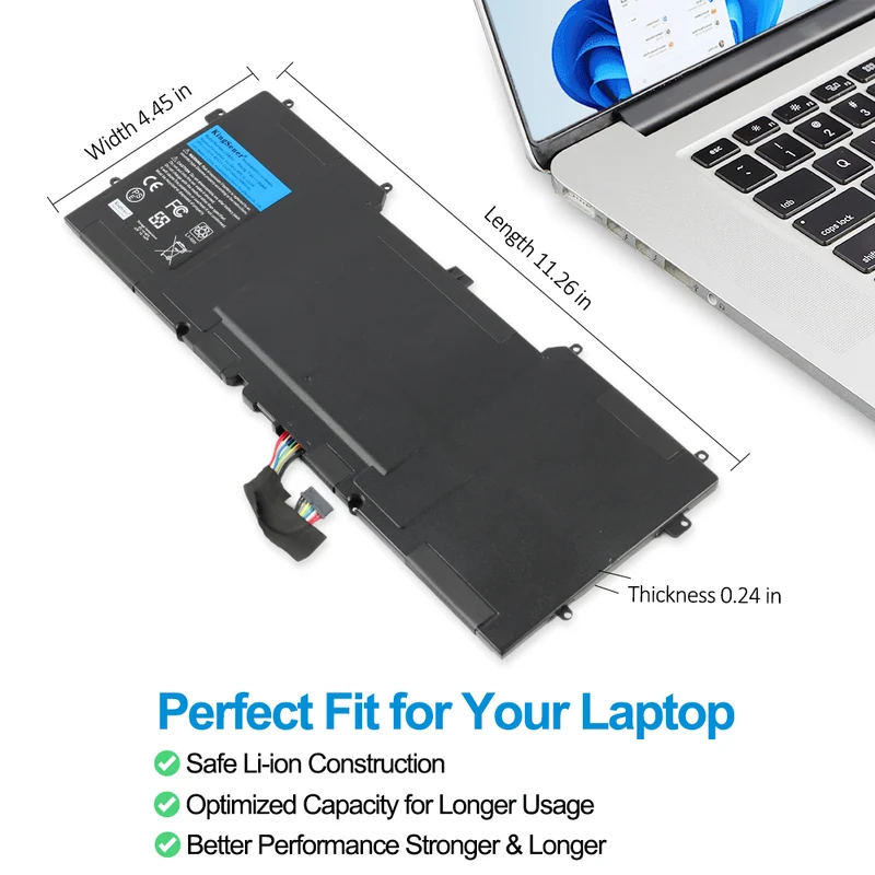 C4K9V Y9N00 Ultrabook Battery For Dell XPS 12 XPS 13 Series L221X L321X 9Q23 9333 7.4V 55Wh