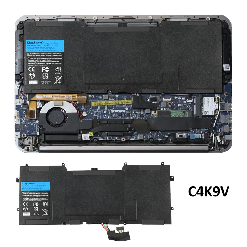 C4K9V Y9N00 Ultrabook Battery For Dell XPS 12 XPS 13 Series L221X L321X 9Q23 9333 7.4V 55Wh