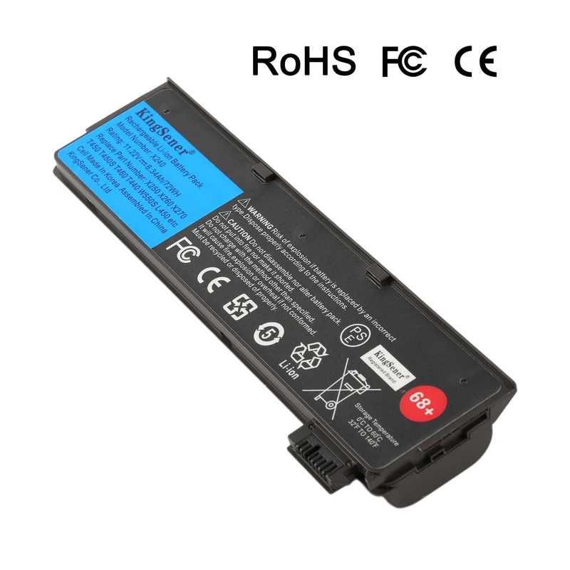 ThinkPad 6-Cell Extended Replacement Battery 45N1136 Compatible With Lenovo X240 T440 T460 11.22V 72Wh