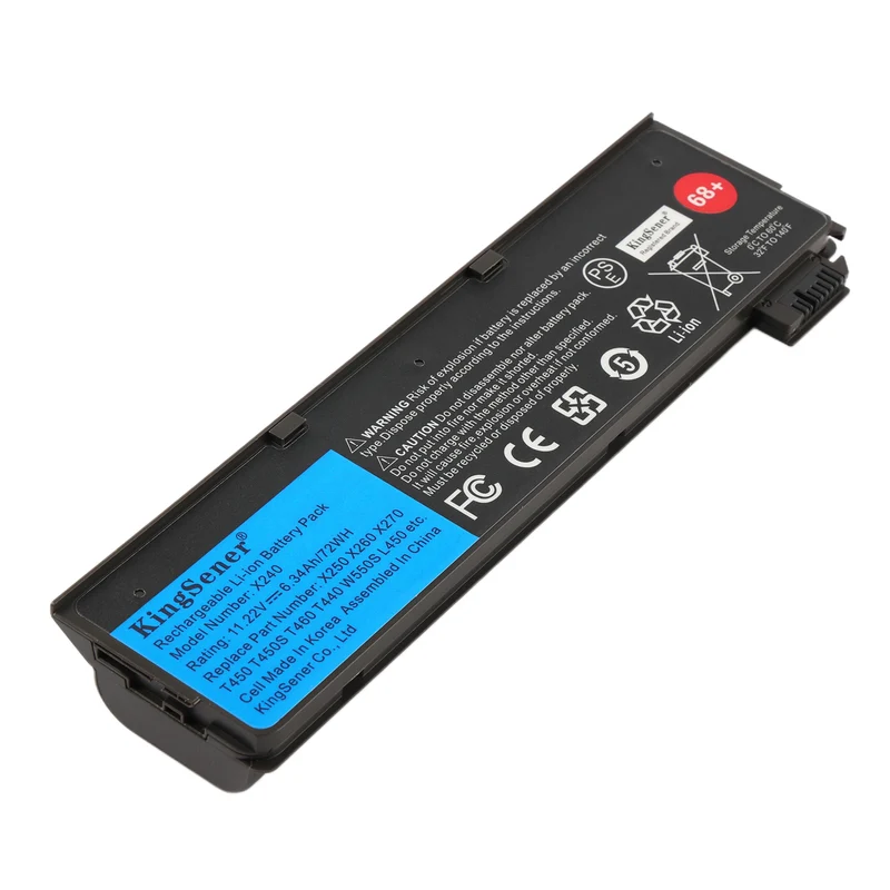 ThinkPad 6-Cell Extended Replacement Battery 45N1136 Compatible With Lenovo X240 T440 T460 11.22V 72Wh