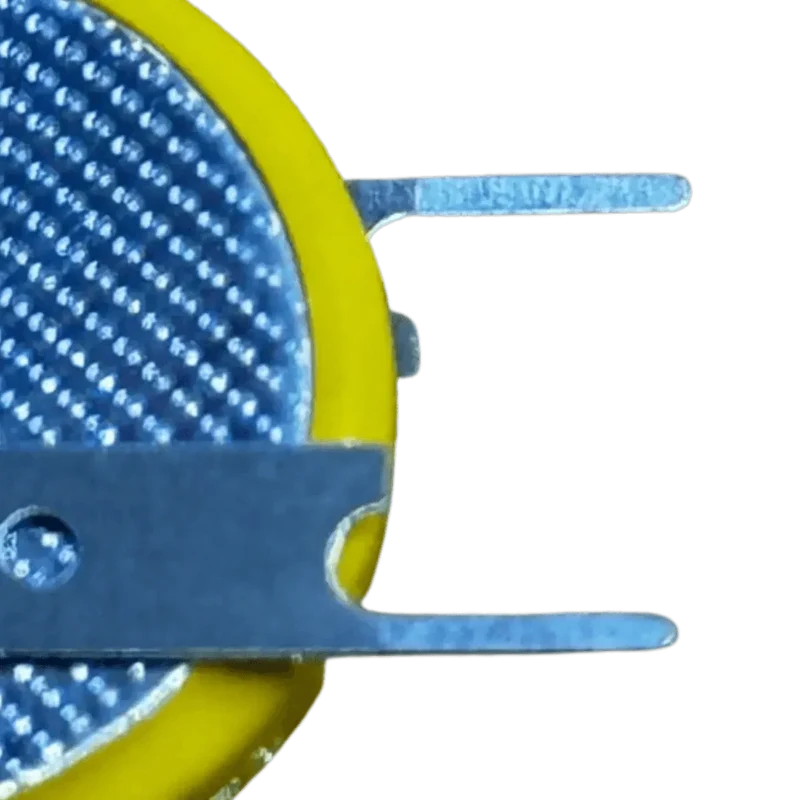 Pile CR2032 3V lithium à souder verticale pour circuit imprimé