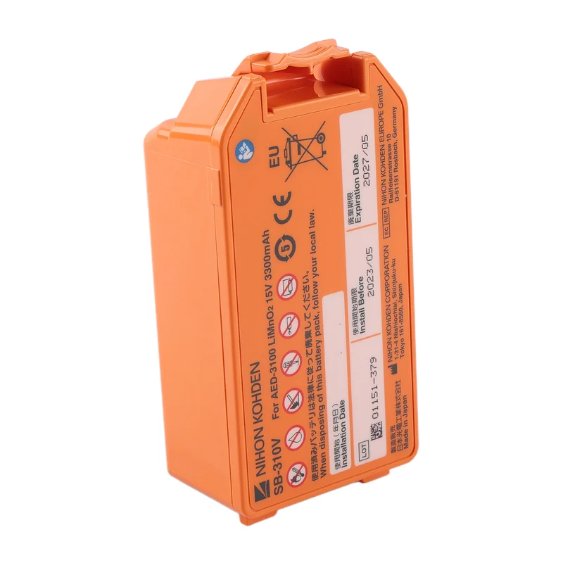 Nihon Kohden Cardiolife AED-3100 AED-3150 Battery SB-310V 15V