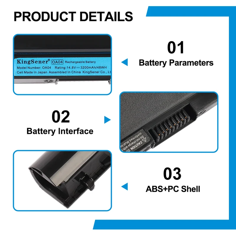 OA04 Laptop Battery For HP 14 TouchSmart Notebook series 14-d001au 14-d008au 14-d012tu