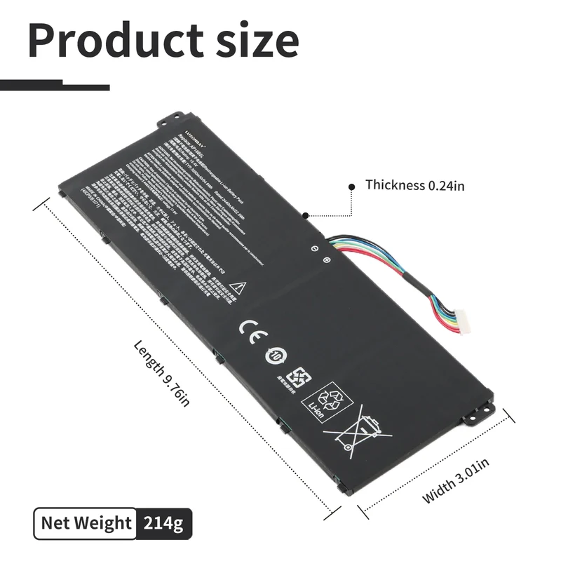 AP19B5L Replacement Battery For Acer Aspire A515-44-R5XW A515-43 Sf314-42 SP314-21N-R5FR | LUSONBAY EU Stock