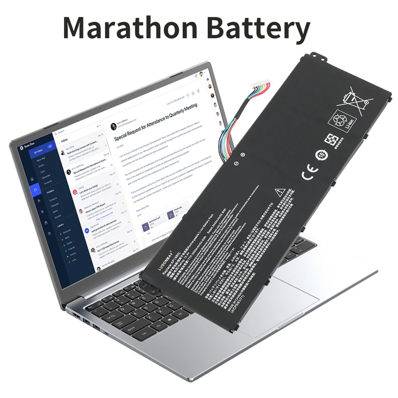 AP19B5L Replacement Battery For Acer Aspire A515-44-R5XW A515-43 Sf314-42 SP314-21N-R5FR | LUSONBAY EU Stock