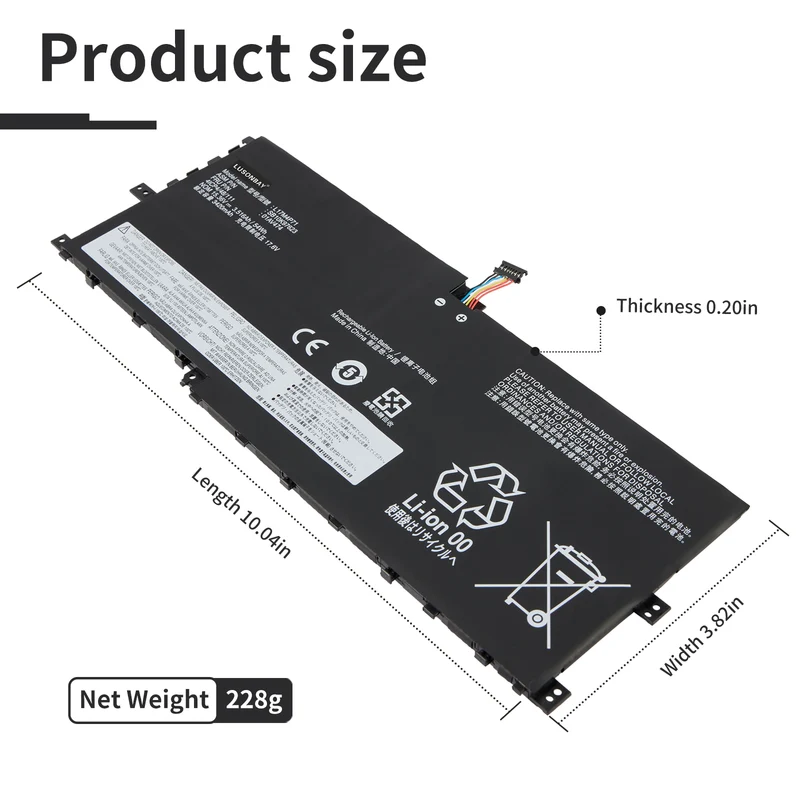 L17M4P71 Laptop Battery For Lenovo ThinkPad X1 Yoga 3rd Gen Series | LUSONBAY EU Stock
