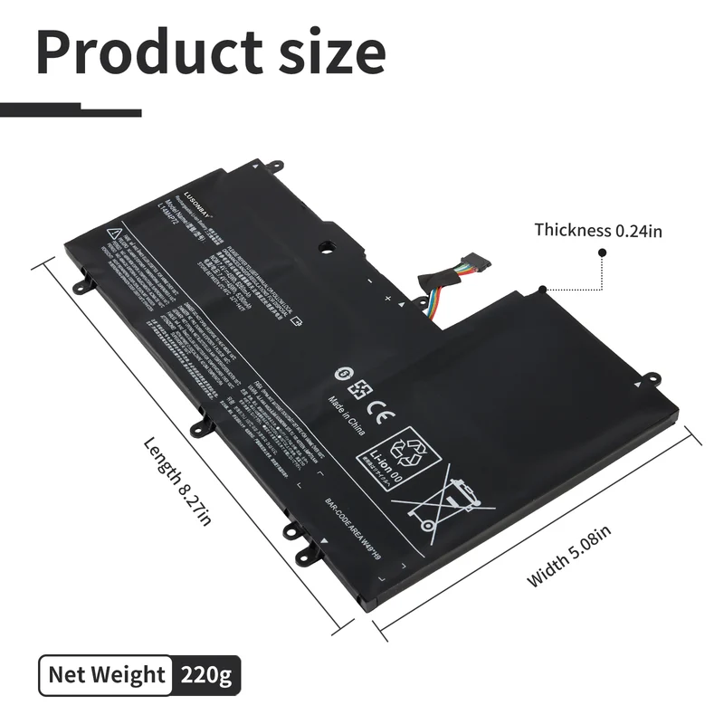 L14S4P72 Replacement Battery For Lenovo Yoga 3 14 Yoga 700 14ISK Serie | LUSONBAY EU Stock
