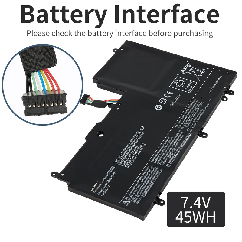L14S4P72 Replacement Battery For Lenovo Yoga 3 14 Yoga 700 14ISK Serie | LUSONBAY EU Stock