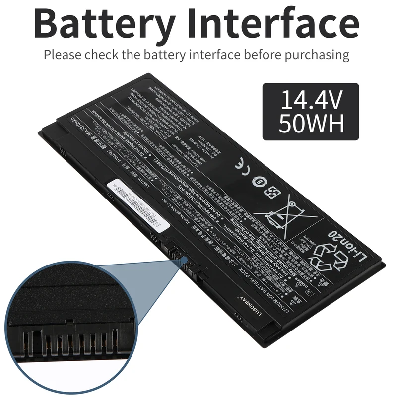 FPB0338S Laptop Battery For Fujitsu LifeBook T937 T938 T939 E548 E549 14.4V 50WH/3490mAh | LUSONBAY EU Stock