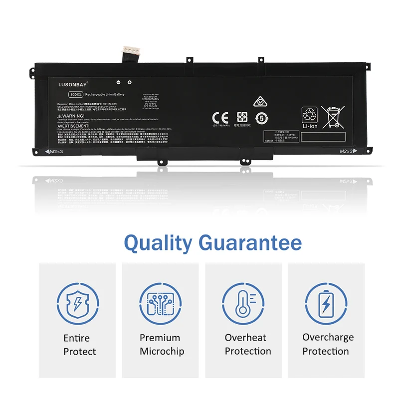 ZG06XL Replacement Battery For HP ZBook Studio X360 G5 Series 5CN15PA 2ZC63EA | LUSONBAY EU Stock