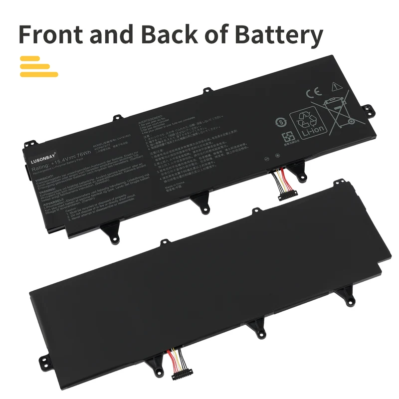 C41N1802 Replacement Battery For ASUS ROG Zephyrus S GX701GX GX701GVR GX701GXR | LUSONBAY EU Stock
