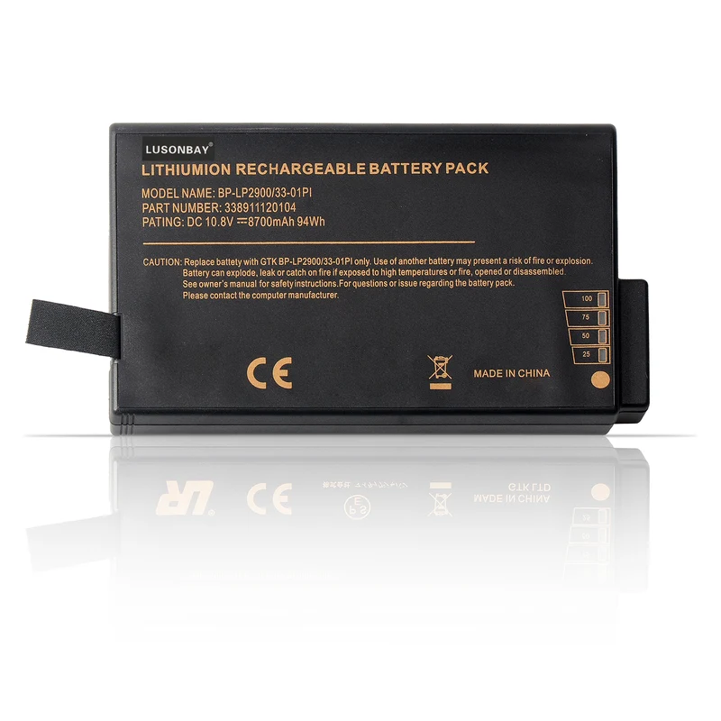 BP-LP2900 Replacement Battery for Getac X500 V100 V1010 V200 M230 338911120104 | LUSONBAY EU Stock