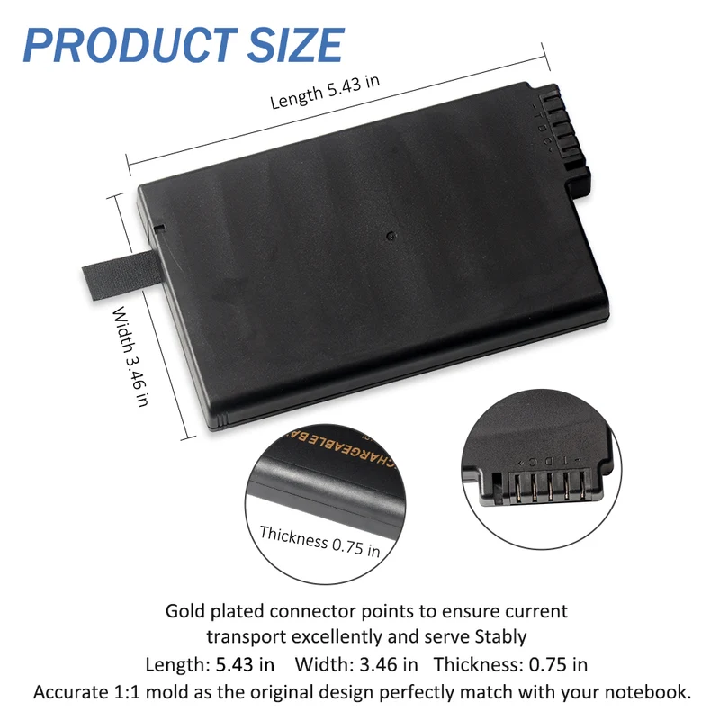 BP-LP2900 Replacement Battery for Getac X500 V100 V1010 V200 M230 338911120104 | LUSONBAY EU Stock