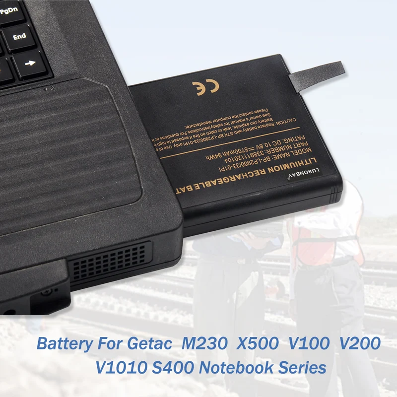 BP-LP2900 Replacement Battery for Getac X500 V100 V1010 V200 M230 338911120104 | LUSONBAY EU Stock