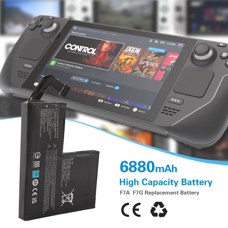 F7A F7G Battery Replacement For Steam Deck LCD/ OLED Handheld Gaming PC