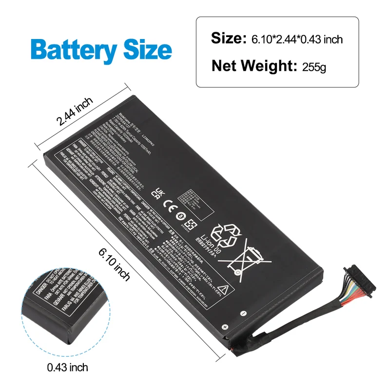 L23M2PK0 Replacement Battery For Lenovo Legion Go 8APU1 AMD Handheld 7.76V 82Wh
