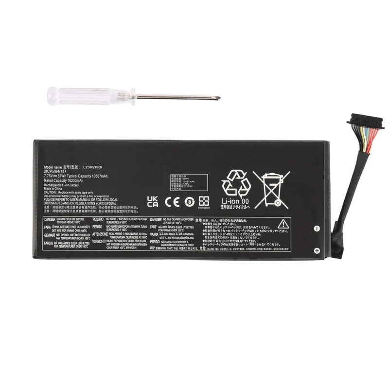 L23M2PK0 Replacement Battery For Lenovo Legion Go 8APU1 AMD Handheld 7.76V 82Wh
