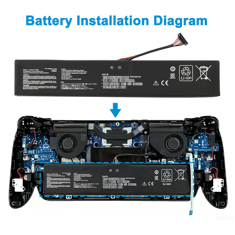 C41N2311 Replacement Battery For Asus ROG ALLY X RC72LA Handheld Gaming