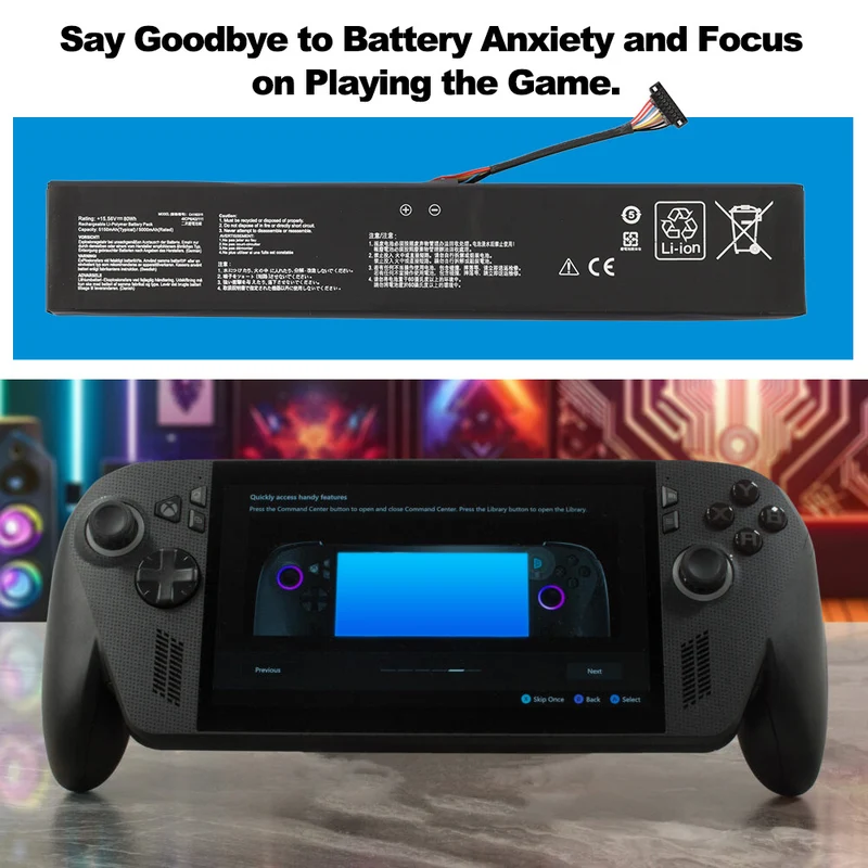 C41N2311 Replacement Battery For Asus ROG ALLY X RC72LA Handheld Gaming