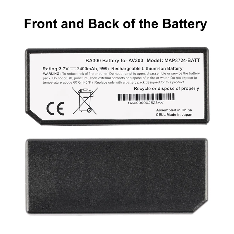 AccuVein AV300 Vein Finder Replacement Battery MAP3724-BATT 3.7V 2400mAh