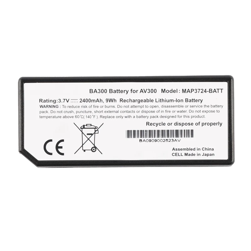 BA400 Replacement Monitor Battery For AccuVein AV400