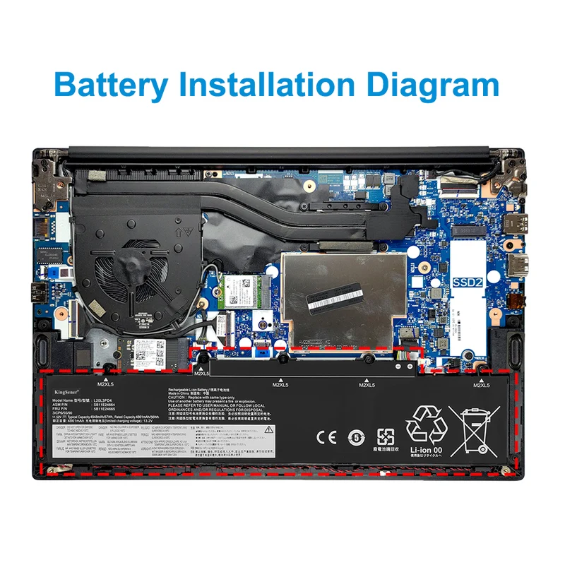 L20L3PD4 Laptop Battery For Lenovo Thinkpad E14 Gen3/ E15 Gen3 2021 E14 Gen4