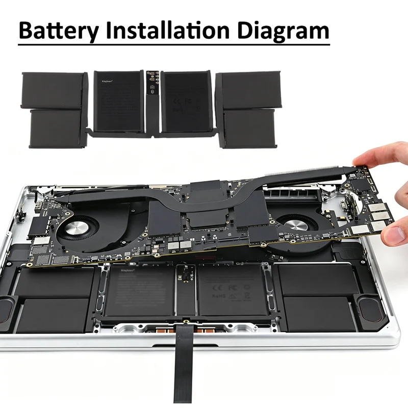 Apple MacBook Pro 16-inch A2991 Late 2023 Replacement Battery A2976 99.6Wh 11.57V