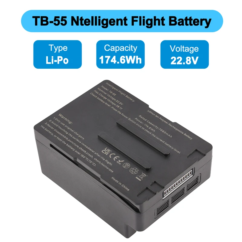 DJI Matrice 210 Intelligent Flight Battery Replacement - TB55 7660mAh 22.8V 174.6Wh