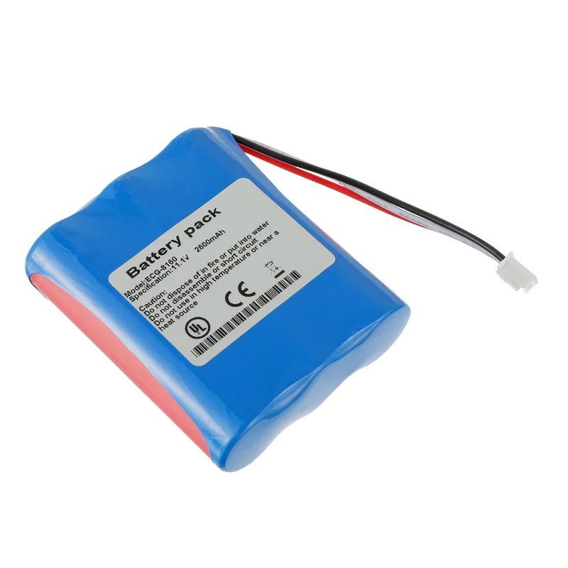 ECG-8160 Replacement Battery for OSEN Six-Channel ECG EKG Machine 11.1V 2600mAh