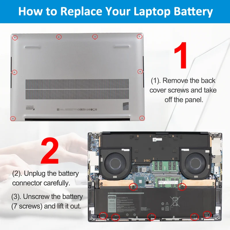 5XJ6R Replacement Battery For Dell XPS 17 9700 9710 9720 9730 11.4V 56Wh