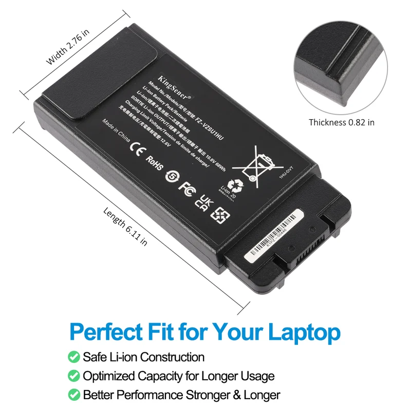 FZ-VZSU1HU Laptop Battery For Panasonic Toughbook FZ-55 MK1 MK2 FZ-55A FZ-55B FZ-55C
