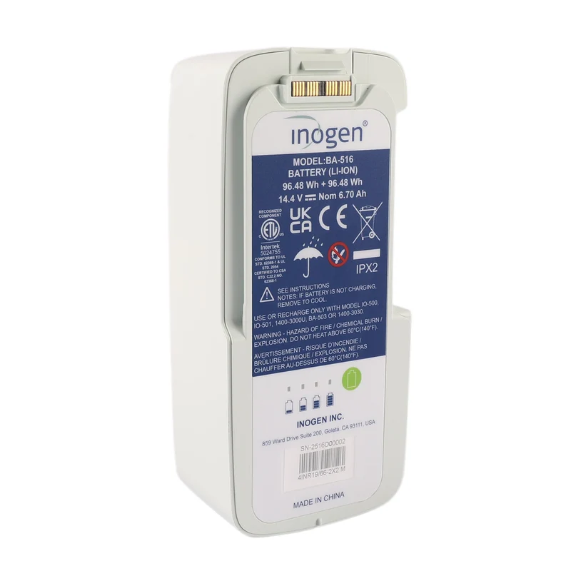 Inogen Rove 6 Replacement Battery BA-516 - 96.48Wh 14.4V Portable Oxygen 98% New