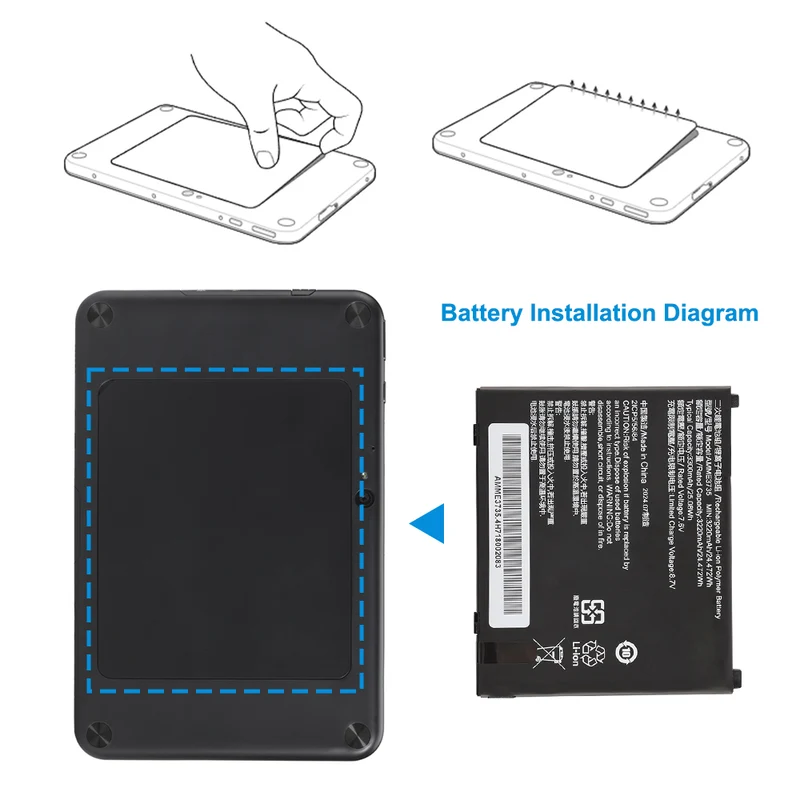 AMME3735 Replacement Battery Zebra Windows 8" ET51 / ET56 Tablet