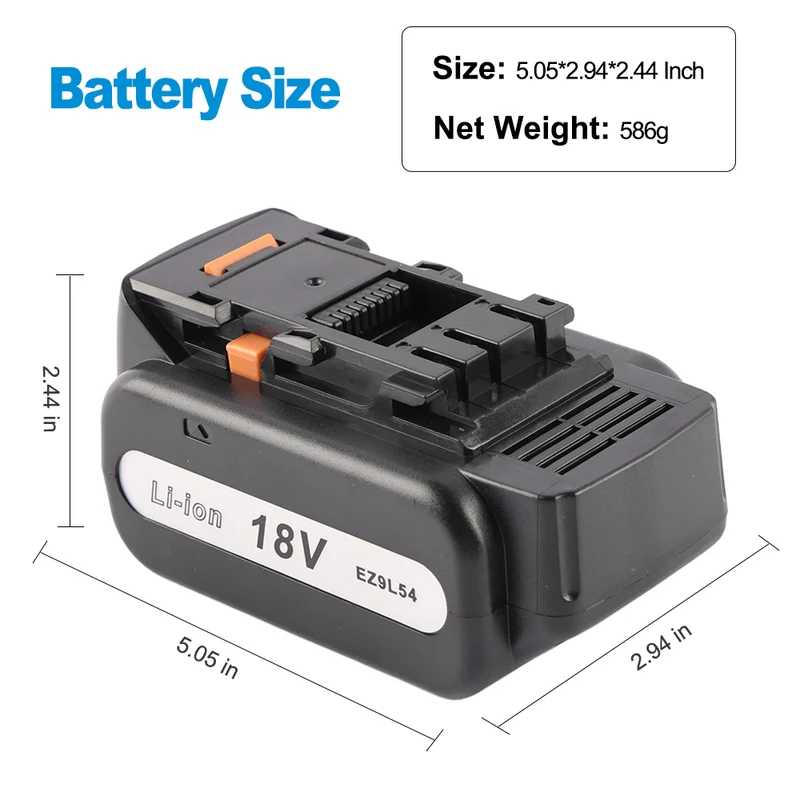 Replacement Power Tool Battery For Panasonic EZ9L50 18V 3.3Ah