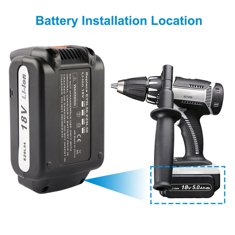 Replacement Power Tool Battery For Panasonic EZ9L50 18V 3.3Ah