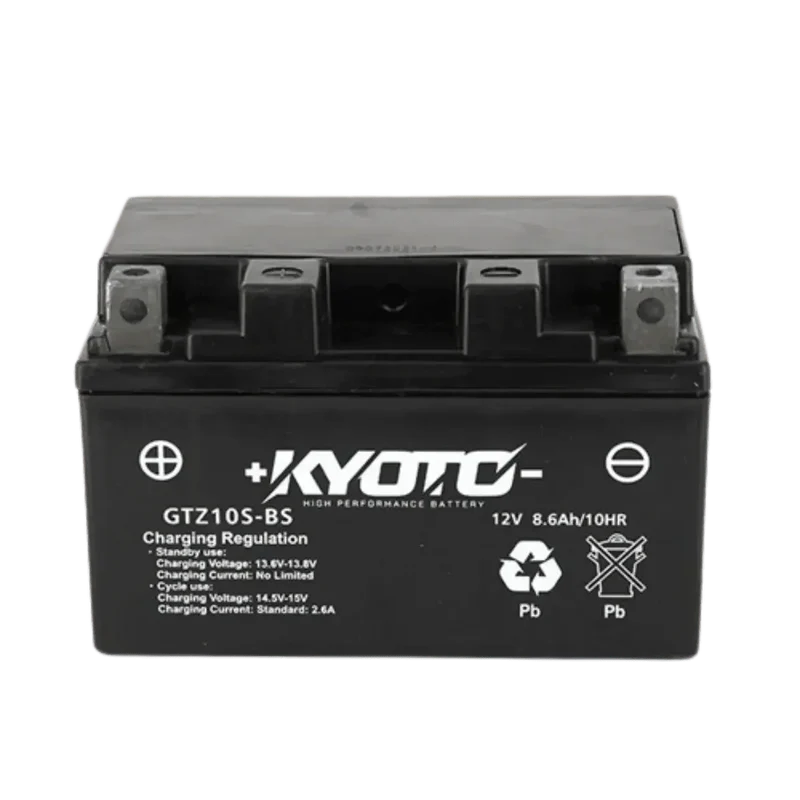 Batterie GTZ10S-BS KYOTO 12V 8.6Ah AGM prête à l’emploi