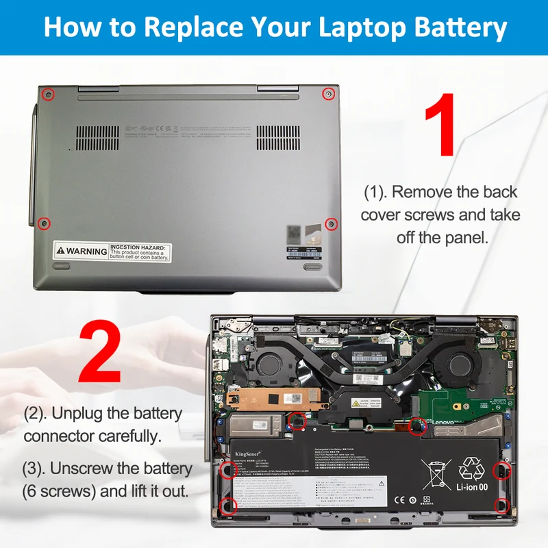 L22C3P76 Battery for Lenovo ThinkPad X1 Carbon Gen 12 21KC 21KD 11.7V 57Wh