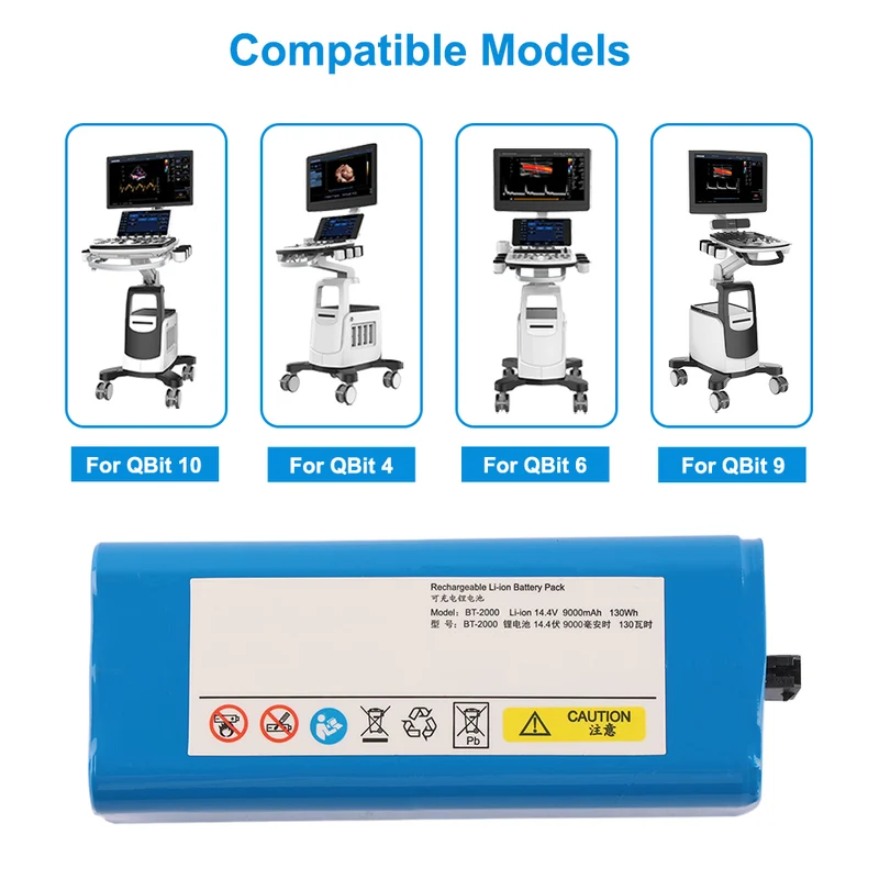 BT-2000 Battery for CHISON QBit 7 QBit 9 Portable Ultrasound System 14.4V 130Wh