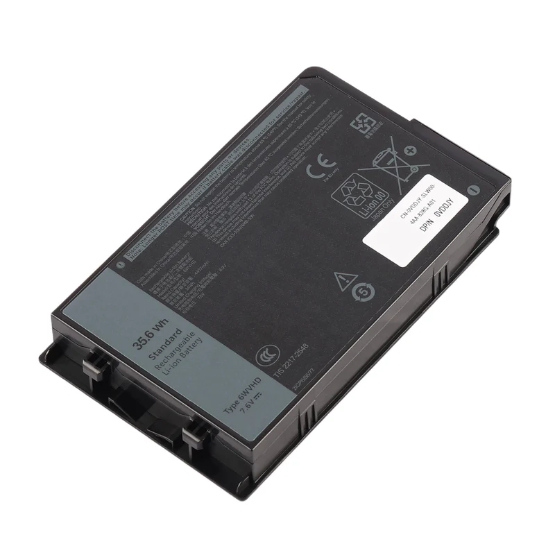 6WVHD Laptop Battery for Dell Latitude 7230 2-in-1 Rugged Extreme Tablet 7.6V 35.6Wh