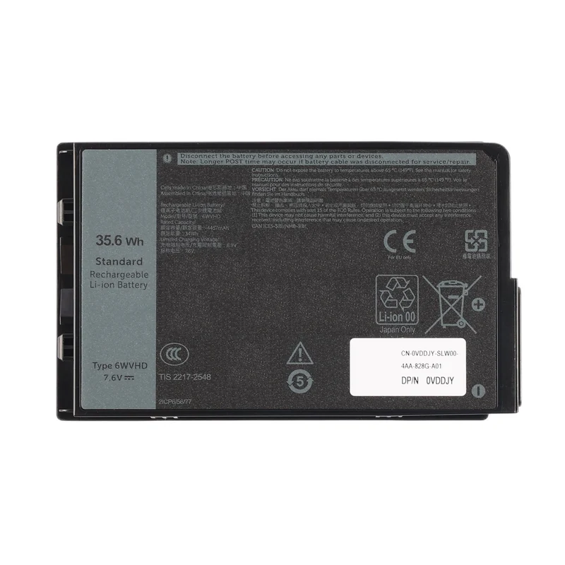 6WVHD Replacement Battery For Dell Latitude 7230 Rugged Extreme Tablet