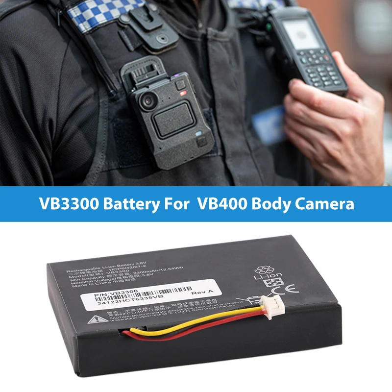 VB3300 Battery for Motorola VB400 Body Camera 3.8V 3300mAh 12.54Wh