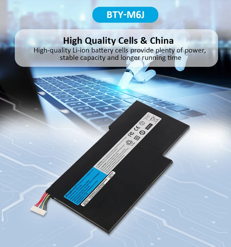 BTY-M6J Battery for MSI Stealth GS63 GS73 — 15.2V 99.9Wh (UK Stock)