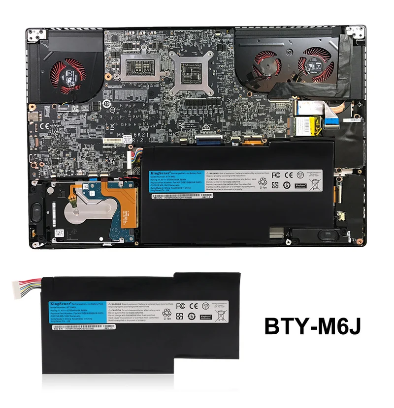BTY-M6J Battery for MSI Stealth GS63 GS73 — 15.2V 99.9Wh (UK Stock)