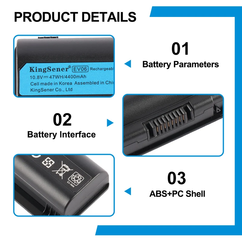 EV06 Laptop Battery For HP Pavilion DV4 DV5 DV6 Series